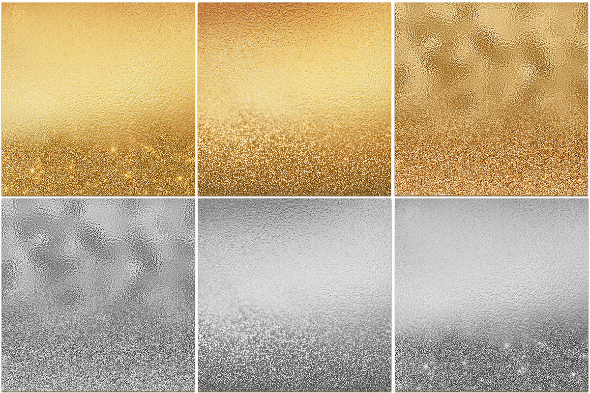 12 Metallic textures: Foil & Glitter, a Texture Graphic by PixelJungle
