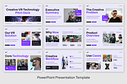 Creative VR Technology Pitch Deck, a Presentation Template by Sixtemp (Thumbnail 2 of 3)