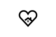 50 Home Love Heart House Icon Set Bu, an Illustration by Gaye Art (Thumbnail 12 of 51)