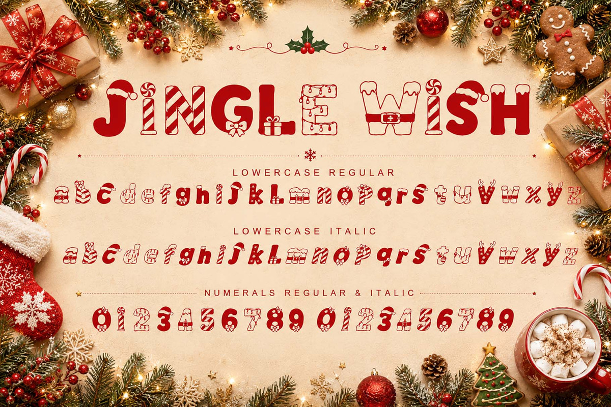 Jingle Wish, a Blackletter Font by Yoga Letter (Photo 8 of 11)
