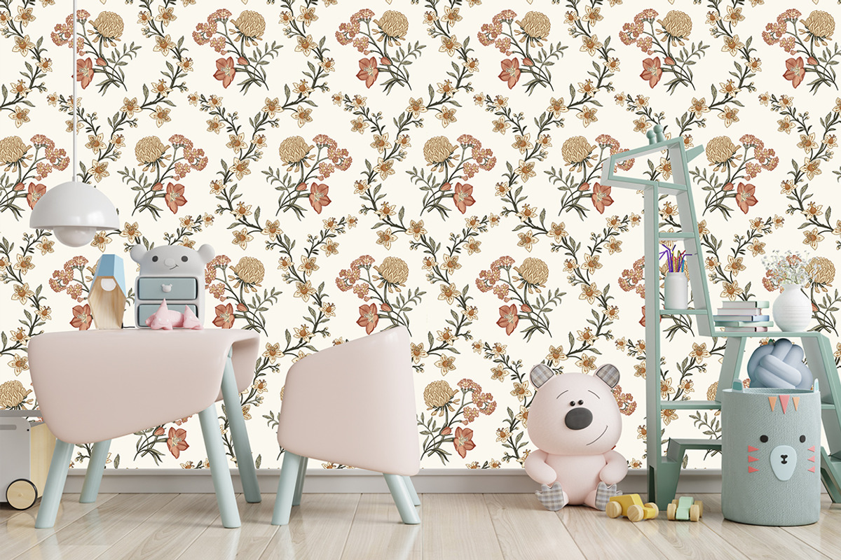 Seamless Set Flowers Clover Pattern, a Pattern Graphic by Vintage (Photo 6 of 13)