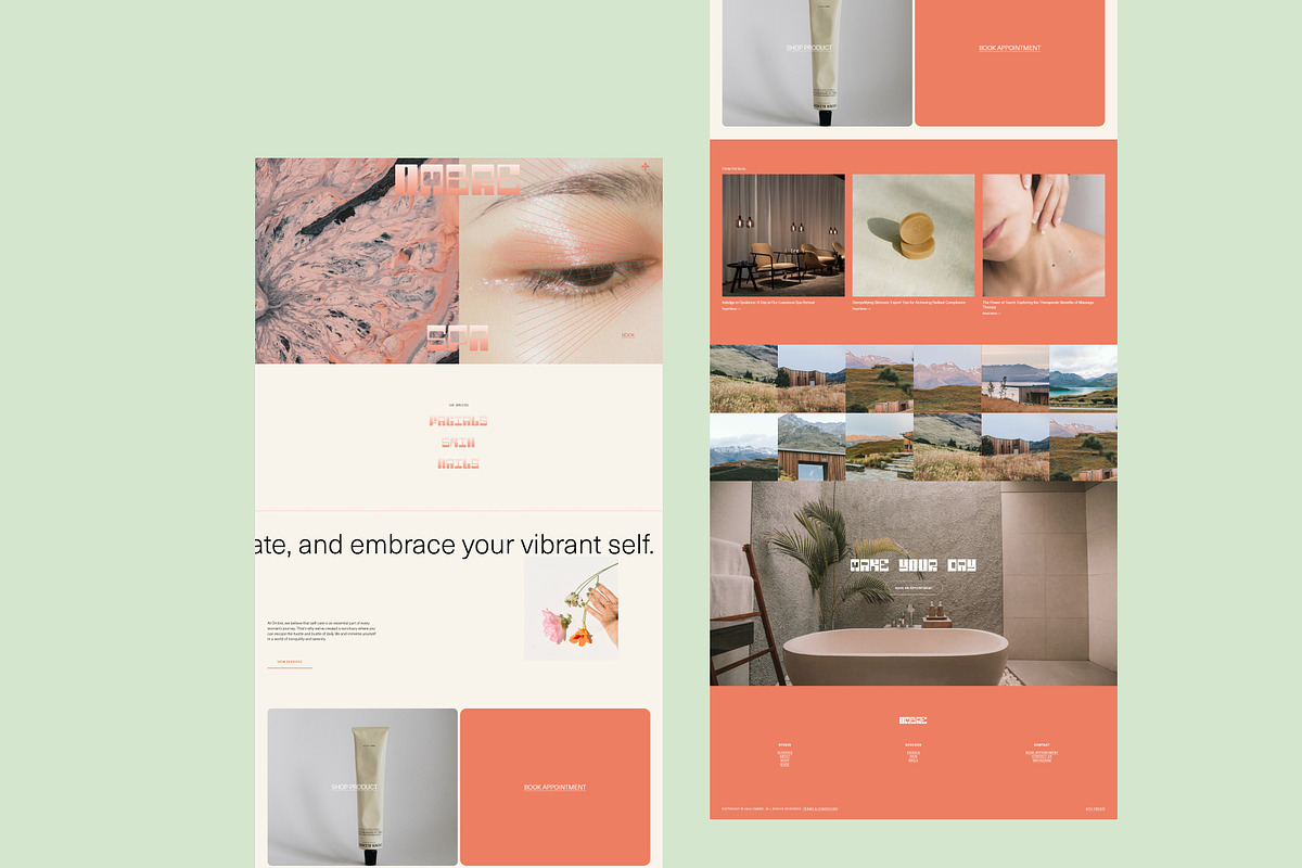 Ombre Spa - Squarespace 7.1 Template preview 3