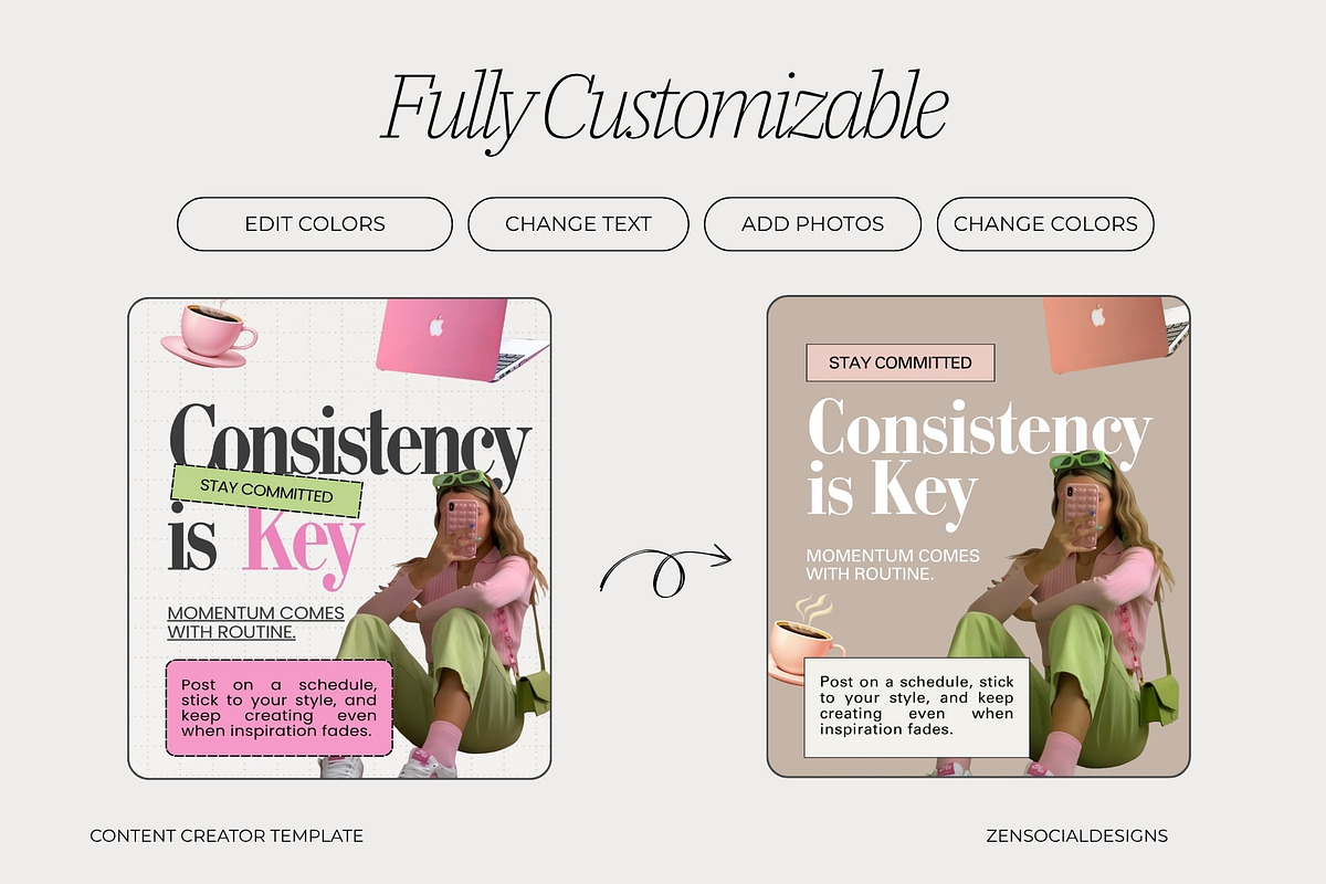 Content Creator Instagram Templates preview 6