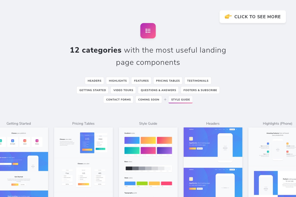 AppStarter: UI Kit for App Landings, an UI Kit Template by UI Chest (Photo 5 of 8)