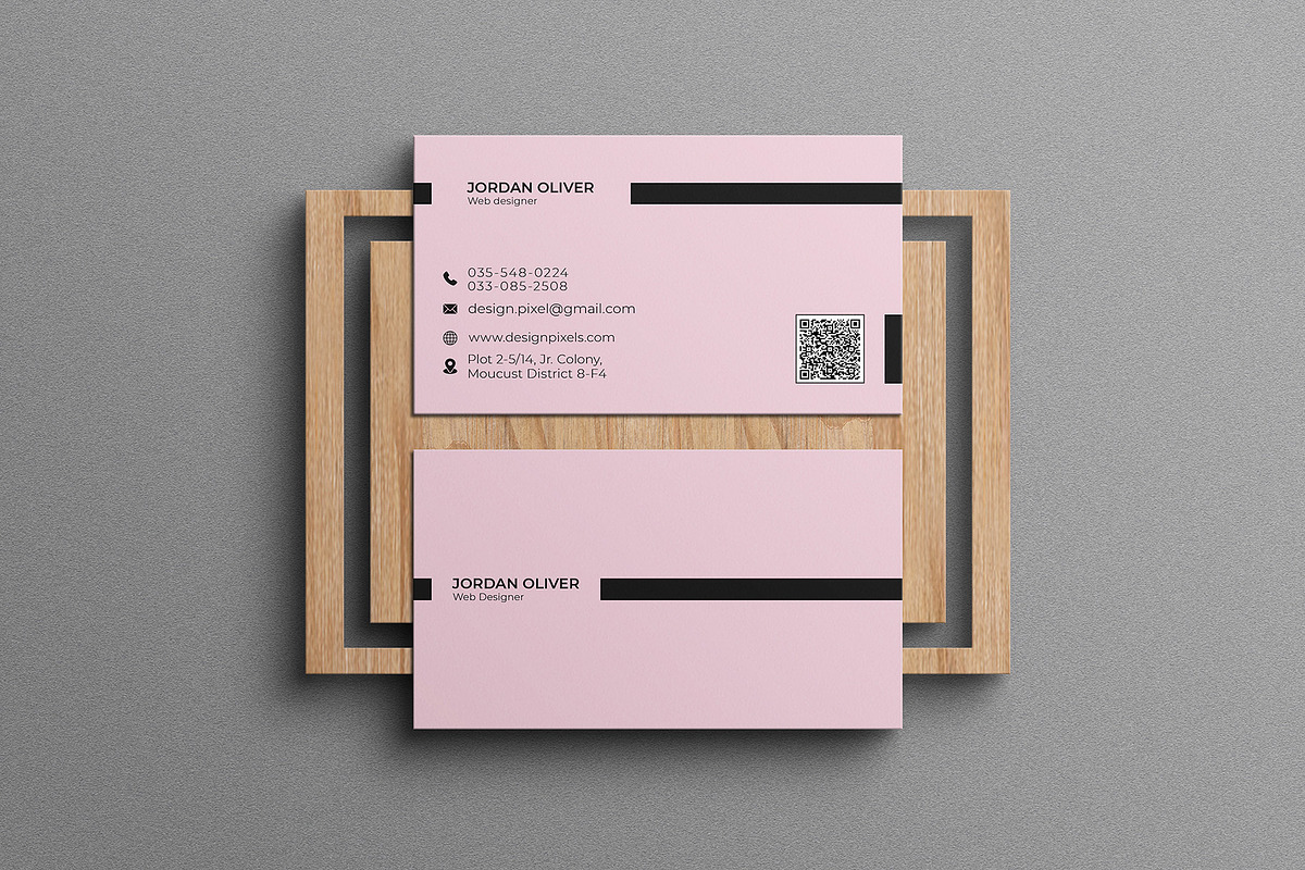 Clean Minimal Business Card, a Business Card Template by Saman Osama (Photo 3 of 3)