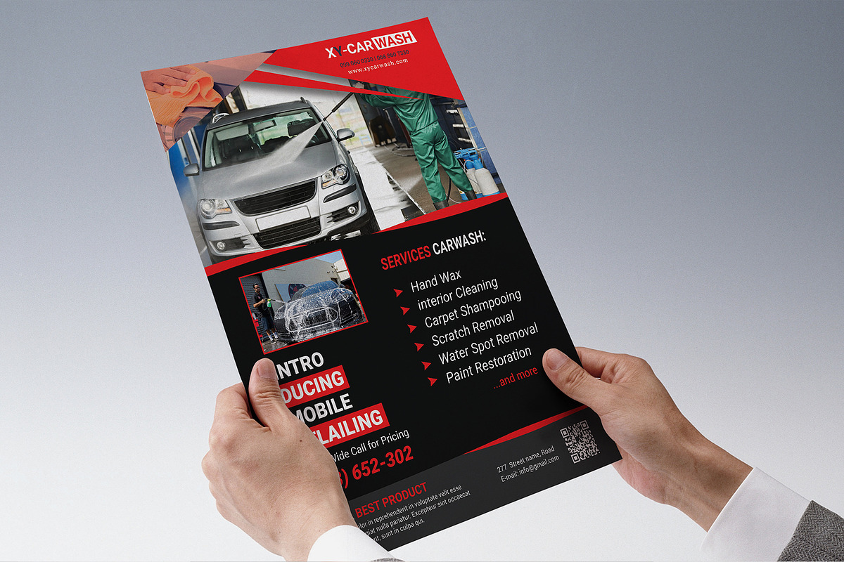 Car Wash Flyer Templates, a Flyer Template by ideaz_sabbir (Photo 7 of 7)