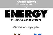 Energy Photoshop Action preview 2