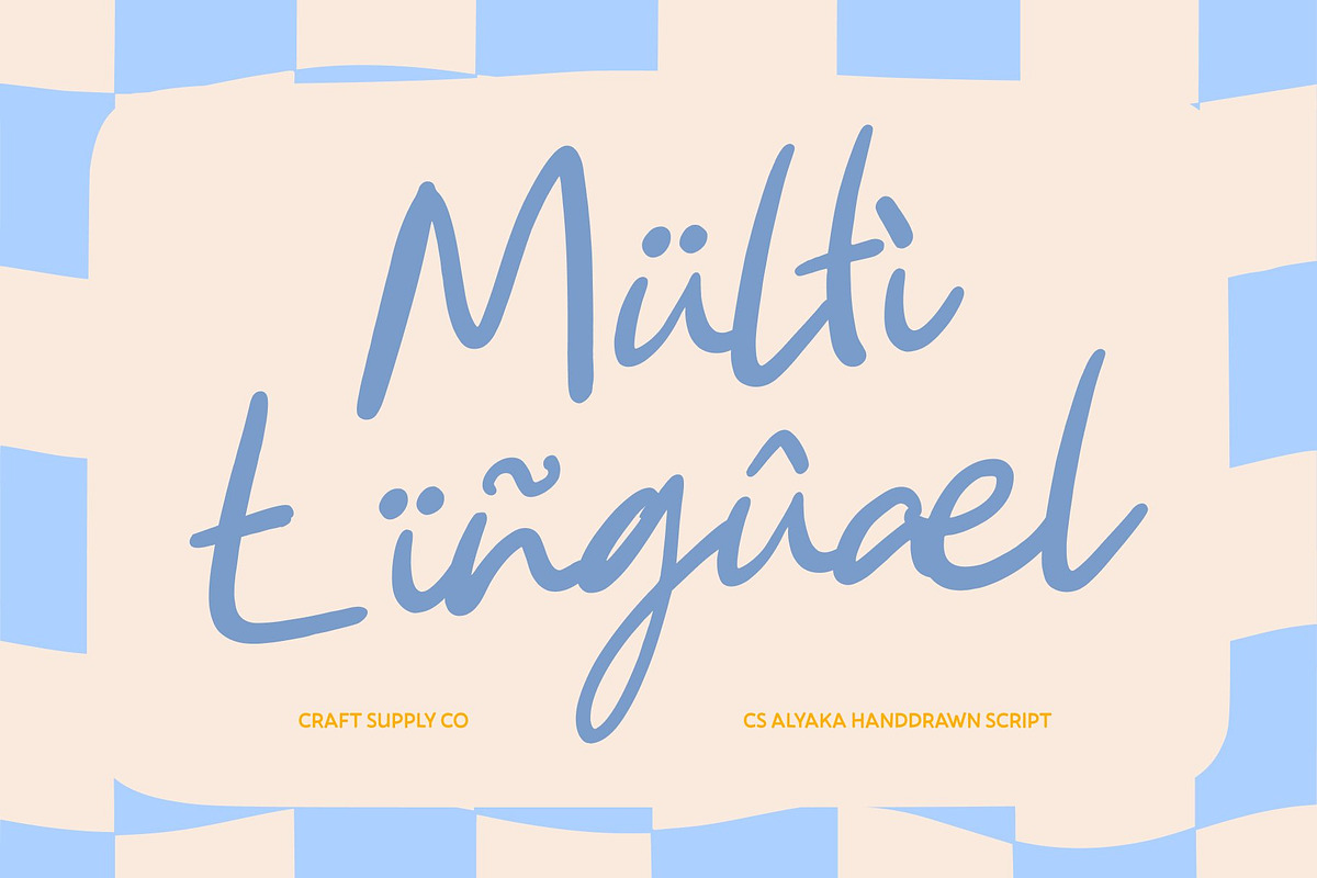 CS Alyaka – Handwritten Script, a Script Font by Craft Supply Co. (Photo 6 of 8)