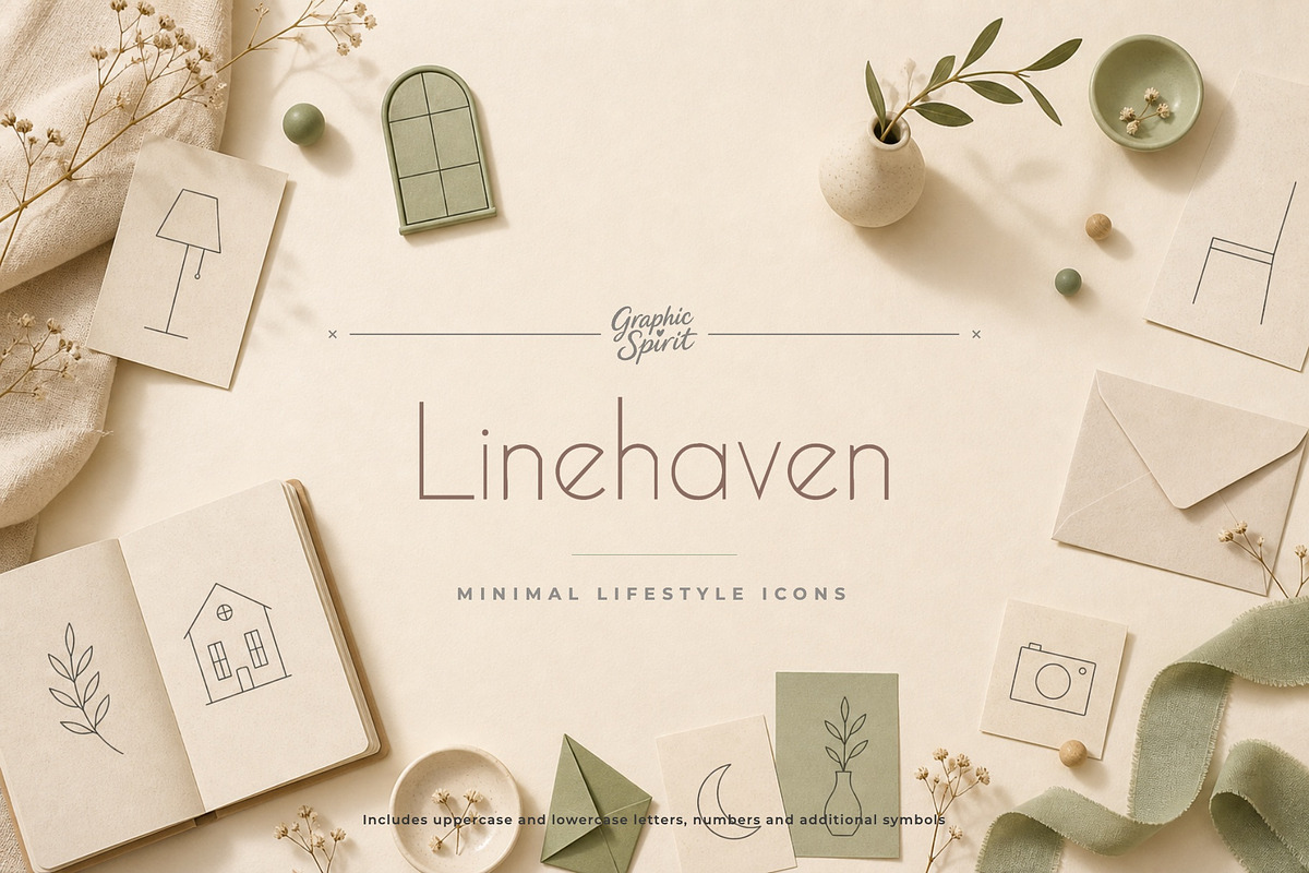 Linehaven Font, a Sans Serif Font by Graphic Spirit (Photo 1 of 8)