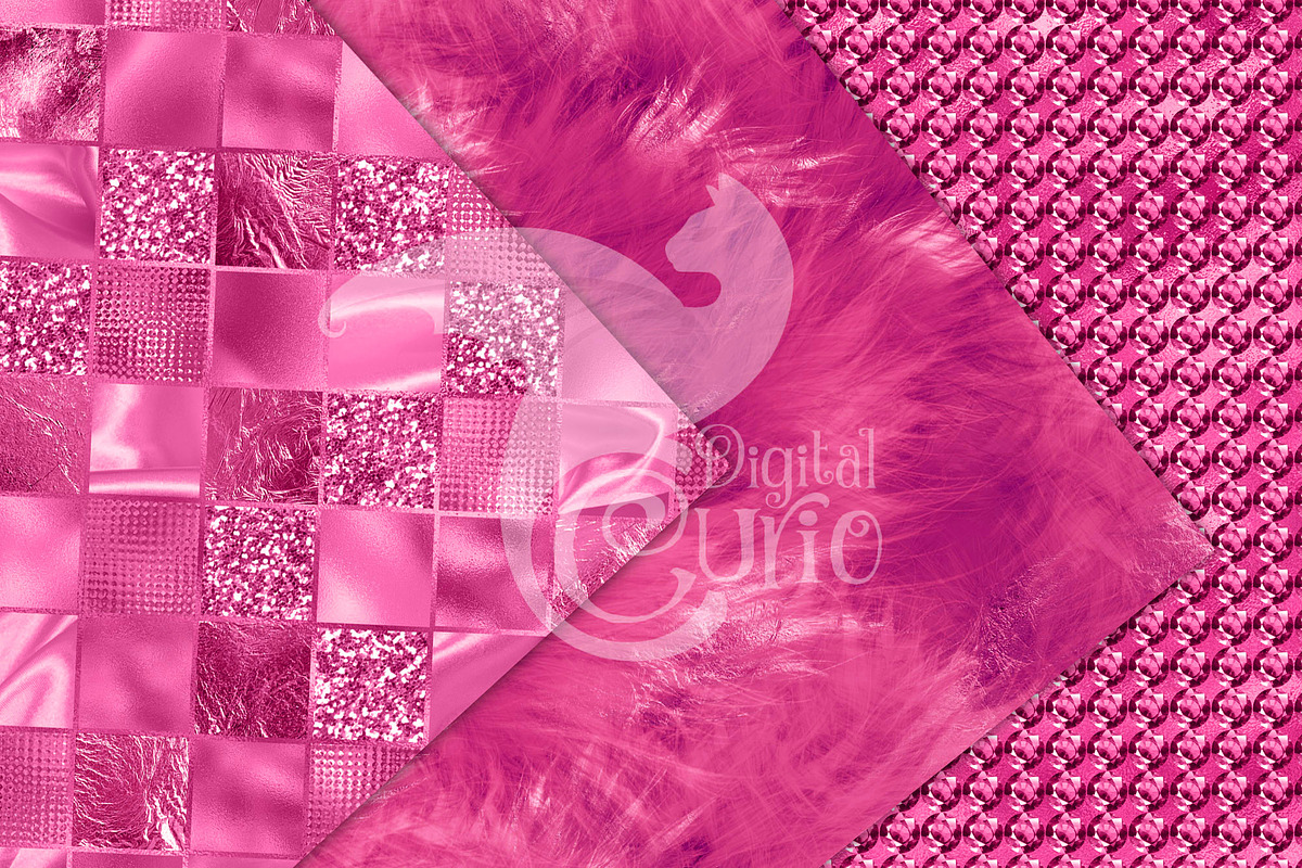 Luxury Hot Pink Textures, a Texture Graphic by Digital Curio (Photo 6 of 9)