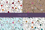 Floral Vector Elements Set + Pattern, an Illustration by OkPen (Thumbnail 5 of 6)