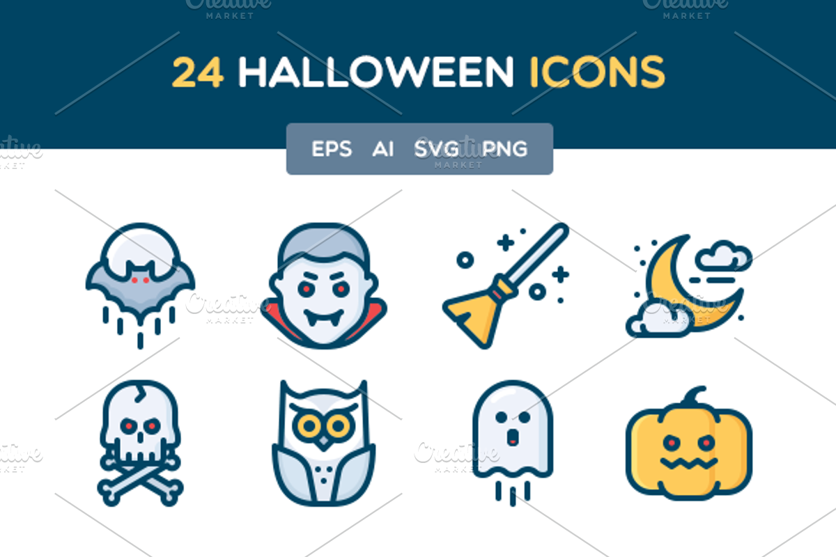 Halloween Icon Set, an Icon by Mir store (Photo 1 of 2)