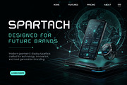 Spartach – Futuristic Font Family, a Sans Serif Font by Mockmenot (Thumbnail 7 of 7)