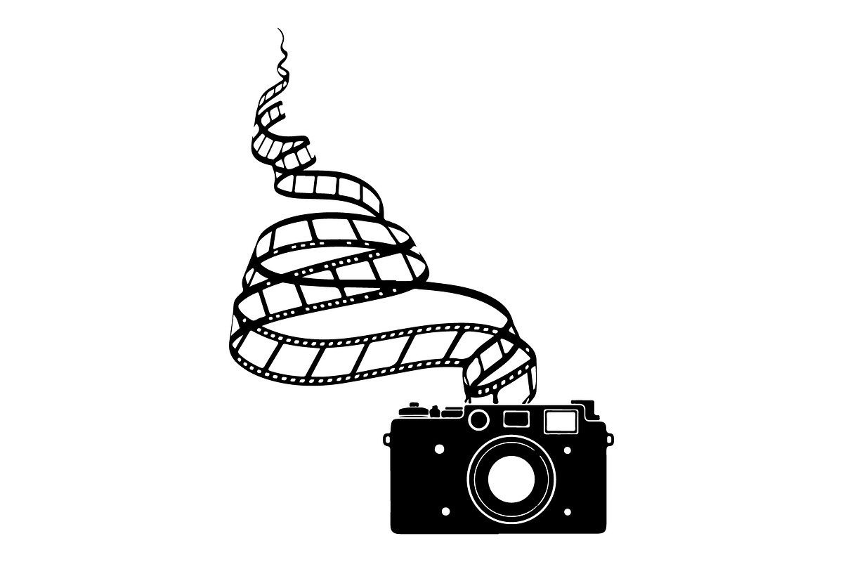 Vintage Camera Film Silhouette, an Object Illustration by yasushie (Photo 19 of 31)
