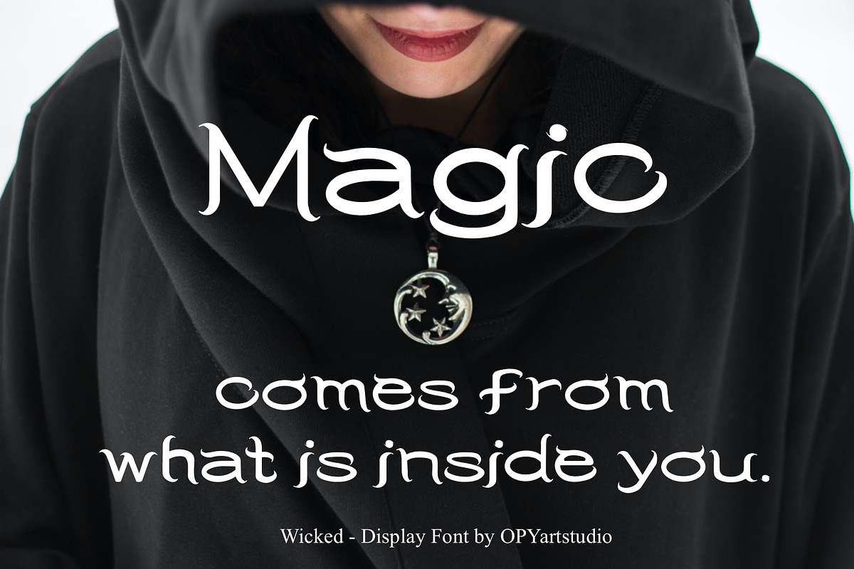 Wicked - Creative Display Font, a Font by OPY ArtStudio (Photo 2 of 5)