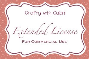 Extended License for Commercial Use, an Object Graphic by Crafty with Calani