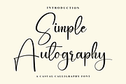 Simple Autography, a Handwritten Font by FreshTypeINK (Thumbnail 1 of 8)