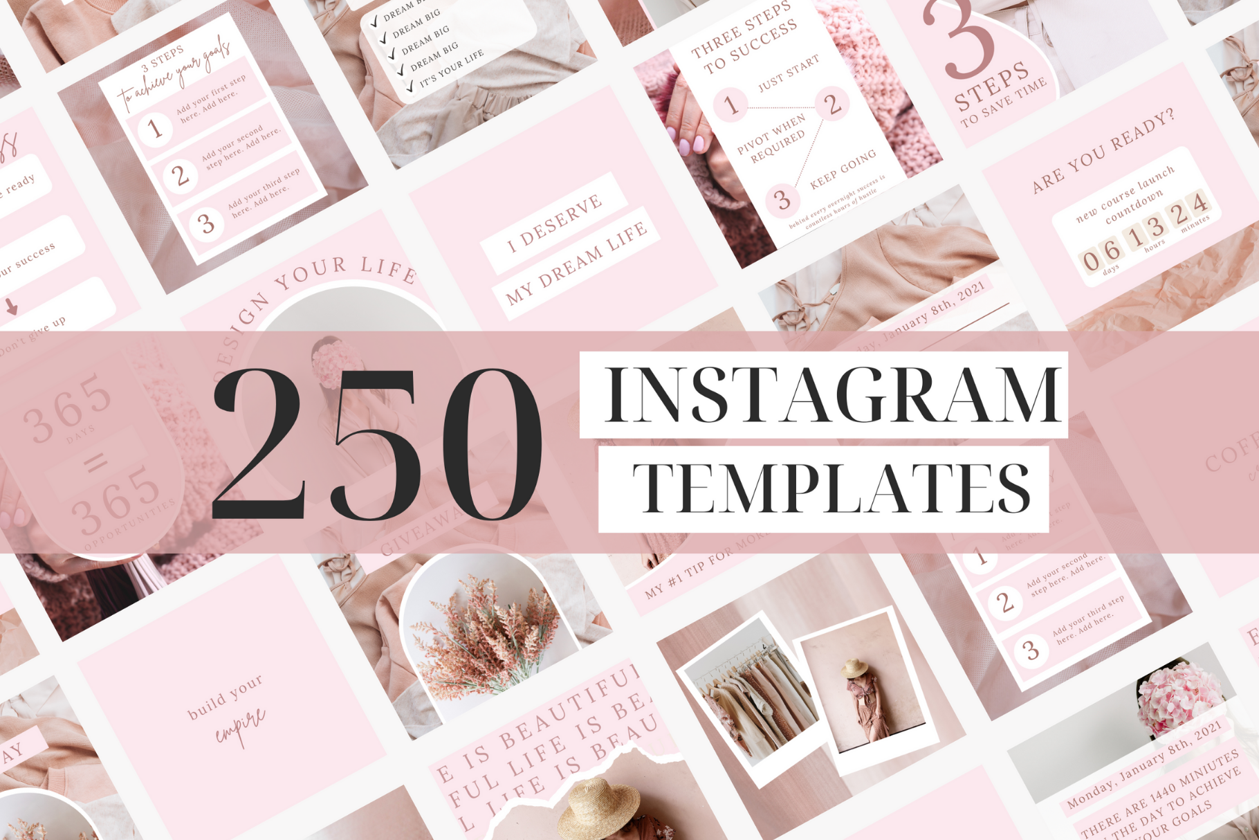 Pink Canva Instagram Templates, a Social Media Template by Oh So Social ...