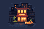 Night street cafe, a Person Illustration by Ivan Dubovik (Thumbnail 3 of 3)