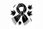 Autumn Girl Silhouette with Scarf Bu, an Illustration by Creativeshirt (Thumbnail 6 of 8)