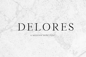 Delores - A Modern Serif Font