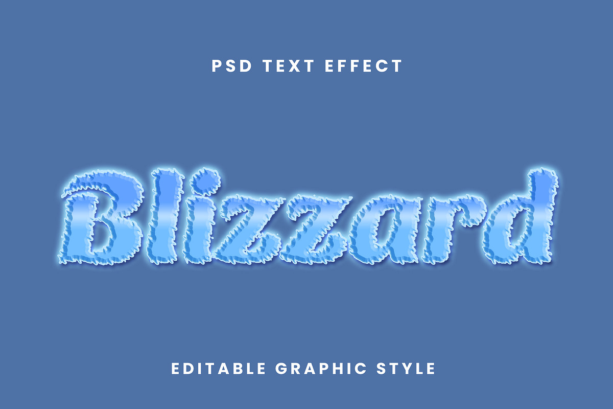 Icy Blizzard Bold Text Effect