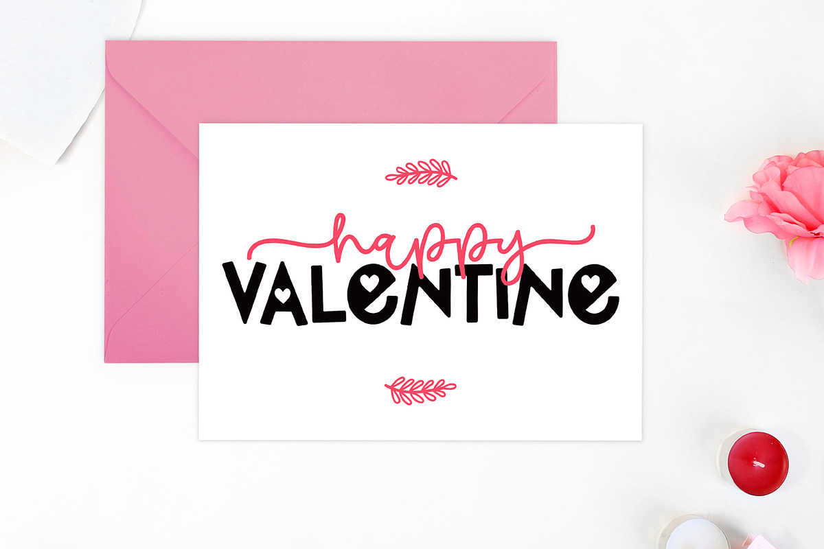 Happy Romance - Cute Heart Font Duo, a Handwritten Font by Airotype (Photo 4 of 12)