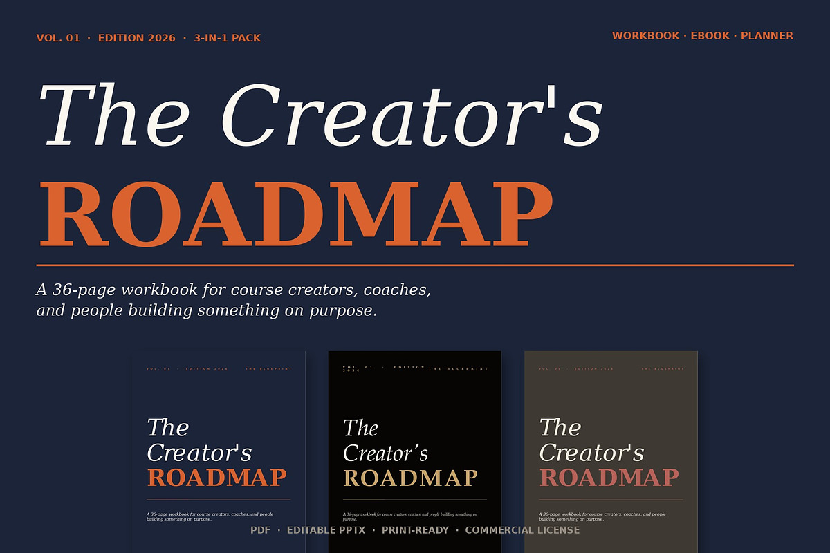 Course Workbook & eBook — 3-in-1, a Branding & Logo Template by Just Necessary (Photo 1 of 9)