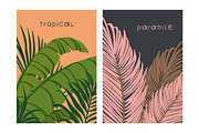 Tropical leaf plants, posters set, a Decorative Illustration by Good Studio (Thumbnail 5 of 15)