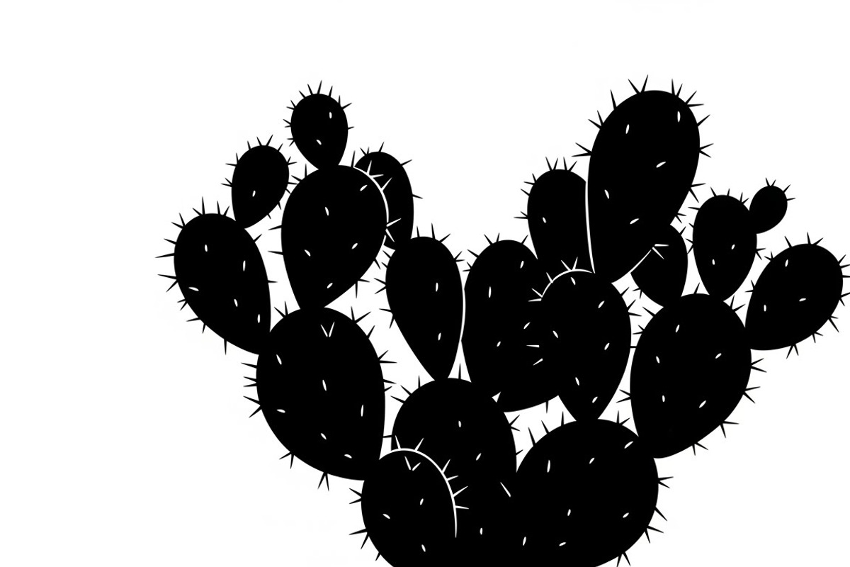 collection desert cactus silhouettes, an Illustration by Amazin_art (Photo 14 of 33)