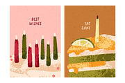 Happy Birthday greeting card designs, a Background Graphic by Good Studio (Thumbnail 3 of 7)