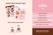 Bakery Instagram Templates Canva, a Social Media Template by Design Pixie (Thumbnail 5 of 7)