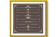 Vintage Big Set of Horizonyal Vector, a Decorative Illustration by FineArtStudio (Thumbnail 2 of 3)