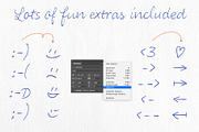 Color Font LiebeHeide, a Script Font by LiebeFonts (Thumbnail 14 of 19)