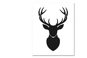deer head wall mount silhouette, an Illustration by Amazin_art (Thumbnail 27 of 51)