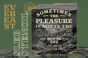 Evereast Slab Stencil, a Slab Serif Font by Nocturnal Workspace (Thumbnail 6 of 9)
