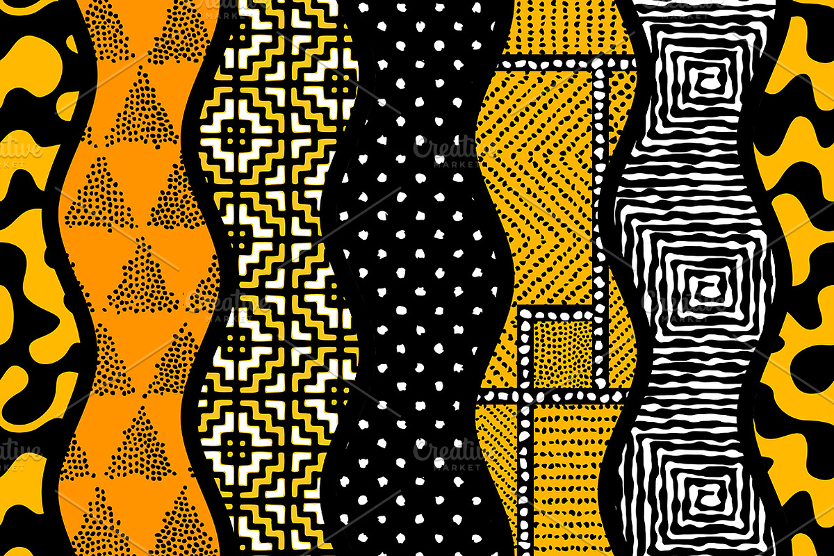 10 vector seamless patterns, a Pattern Graphic by tkdesign (Photo 9 of 11)