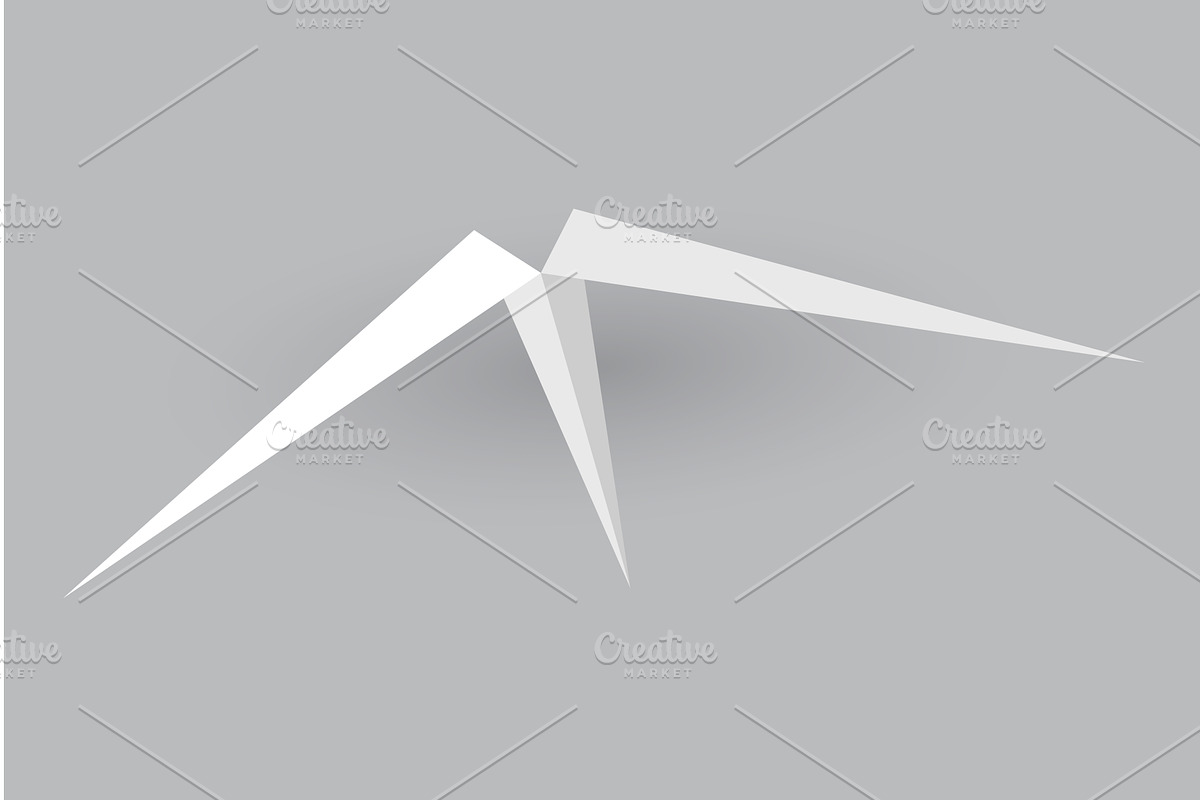 Paper plane model. Origami, a Transportation Illustration by Things for designers