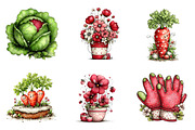 Watercolor Spring Clipart, an Illustration by CreationArt (Thumbnail 7 of 7)