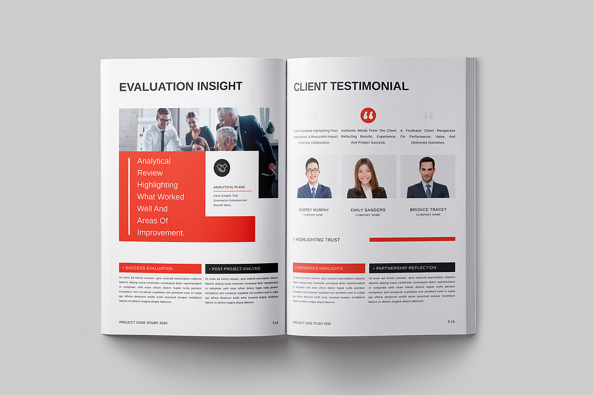 Project Case Study Template, a Brochure Template by Designsoul14 (Photo 9 of 10)