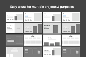 UI UX Design Portfolio Wireframe