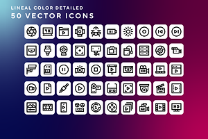 Video icons, an Outline Icon by Wencory