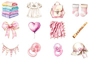 Watercolor Rustic Atelier Clipart, an Illustration by CitraGraphics (Thumbnail 5 of 5)