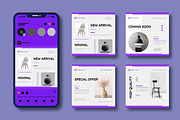 Clean Social Media Layout Set, a Social Media Template by MightyDesign (Thumbnail 1 of 7)