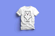 Cute Ghost Cat Floating Cartoon, an Animal Illustration by Artstorystudio (Thumbnail 3 of 3)