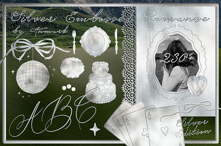 Silver Embossed Romance Collection