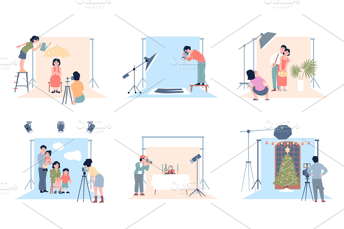 Photoshoot with photographer. People, a Person Illustration by LadadikArt