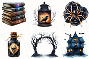 Black Halloween Sublimation Clipart, an Illustration by OK Design (Thumbnail 4 of 5)