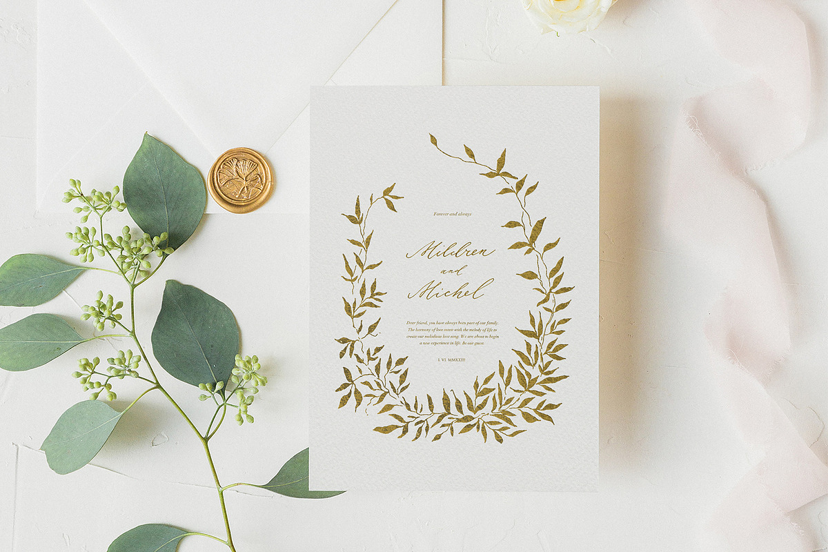 Olive leaves. Laurel frame & wreath, a Decorative Illustration by Summer Nightingale Art (Photo 3 of 15)