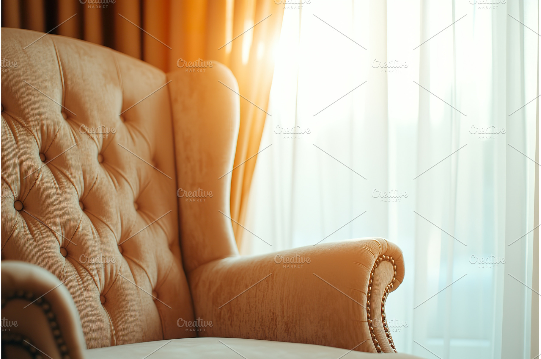 Cozy vintage armchair by sunlit, an Arts & Entertainment Photo by Lermont51
